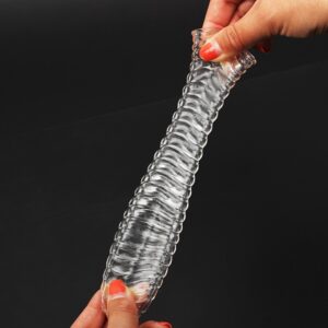 1pc Clear Reusable Penis Sleeve Extension Increase Delay Ejaculation Male Sex ToyAdult Sex Toy For Men Women Sex Shop