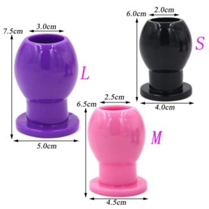 3 Size Douche Enema Anal Dilator Hollow Anal Plug Sex Toys For Woman Men Gay Prostata Massager Peep Vaginal Sex Products