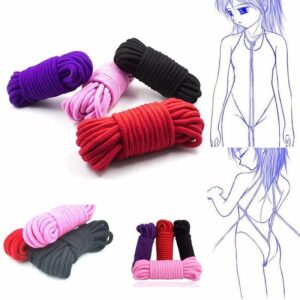 5/10M Bondage Rope Long Thick Cotton Bdsm Body Tied Ropes SM Slave Game Restraint Products Adult Sex Toys For Men Woman Couples