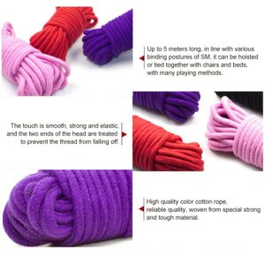 5m Cotton Pink Bondage Ropes BDSM Erotic Restraints Products Adult Games Binding Gay Sex Toys Shibari Slave For Woman Man