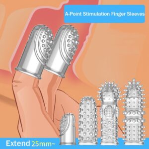 7 Types G-Spot/A-Spot Sex Finger Penis Sleeve Sex Toys For Woman Clitoris Stimulation Massage Sex Delay Reusable Condoms