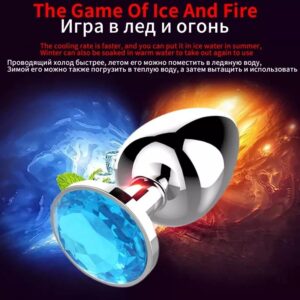 Anal Plug Small Round Metal Slug Crystal Jewelry Removable Stimulator Anal Sex Toys For Women/Man/Gay Butt Plug сексигрушки