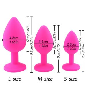 DOPAMONKEY Safe Silicone Butt Plug With Crystal Jewelry Anal Plug Vaginal Plug Sex Toys For Woman Men Anal Dilator Toys for Gay