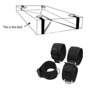 Erotic Bed Restraint Fetish Bdsm Bondage Handcuffs Game Sex Product Ankle Hand Adult No Vibrator Sex Toys For Woman Секс Игрушки