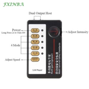 FXINBA Electric Shock Host Dual Output Therapy Massager Medical Themed Toys Adult Sex Toys for Women Men Electro Stimulation