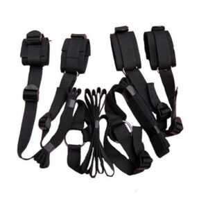 Handcuffs Bdsm Bondage Set Under Bed BDSM Bondage Restraint Strap System Adults Wrists & Ankle Cuffs Sex Toys For Woman Couples