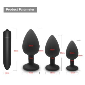 Silicone Butt Anal Plug Dildo Bullet Vibrator Sex Toys for Woman Prostate Massager Vibrador Butt Plug For Men Gay Adult Lesbian