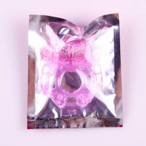 1PC Butterfly Vibrating Penis Cock Ring Premature Ejaculation Lock Collar Delay Sex Toy Adult Game Man Woman Relaxation Random