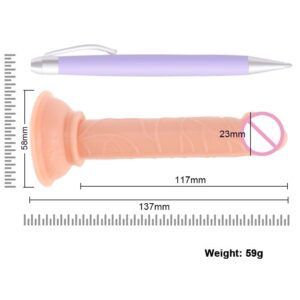 5 Color Mini Dildo For Woman Small Penis Sex Toy Sucker Penis Anal Plug Crystal Transparent Quality TPE Sex Toys Female Sex Shop