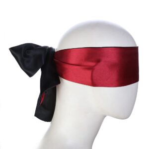 Role Play Sex Blindfold Toys of Silk Satin Tie Eye Mask for Women Men Bdsm Handcuffs Wrist Bondage Adult Games Party Nightlife
