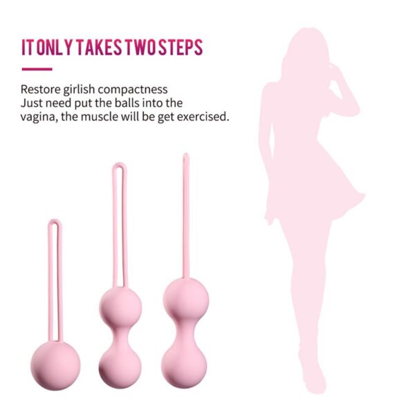 VETIRY Safe Kegel Ball Smart Ben Wa Ball Geisha Balls Silicone Vaginal Chinese Balls For Woman Sex Toys Pussy Tighten Machine - Image 6