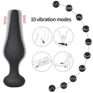 Male Prostate Massager Vibrator Anal Plug Vigina Stimulator Masturbators Romote Tail Butt Plug Sex Toys For Men/Women Dildos