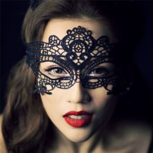 Black Sexy Eye-Mask Blinder Blindfold Erotic Fetish Bdsm Slave Restraint Adult Game Sex Toy Product For Women Lace Mask Cutout