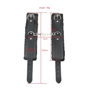 PU Leather Handcuffs For Sex Ankle Cuff Restraints Bondage Bracelet BDSM Woman Erotic Adult Cosplay Sex Toys For Couples Women
