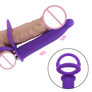 OLO 10 Speed Strap-on Dildo Vibrator Double Penetration Vibrator Silicone Strap On Penis Anal Butt Plug Sex Toys for Man