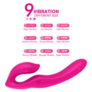 OLO Double Vibrating Penetration Strap-on Dildos Sex Toys for Couples Lesbian Anal massager Dildo Vibrator Strapless Strapon