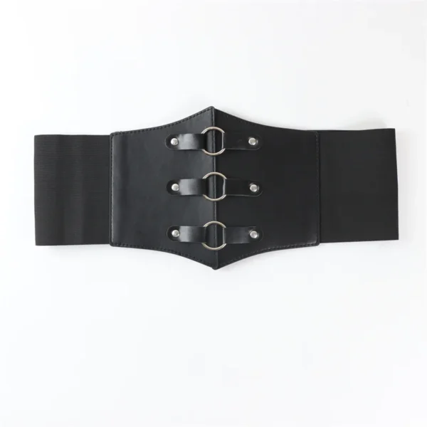 Corset Belt Bandage Super Wide Pu Leather Girdle Slimming Body Women Elastic High Waist Belts Versatile for Daily Bustier Corset - Image 5