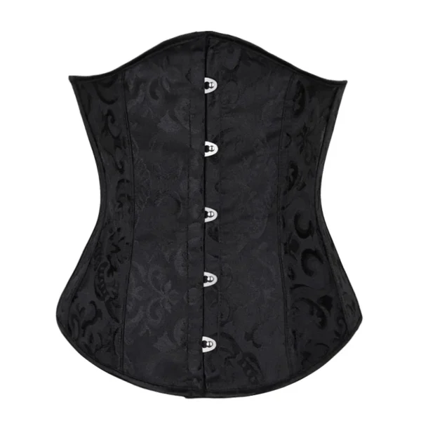 Underbust Corset Floral Push Up Boned Bustier Gothique Korsett For Women Front Busk Gorset Korse Sexy Women Gothic Corset - Image 2