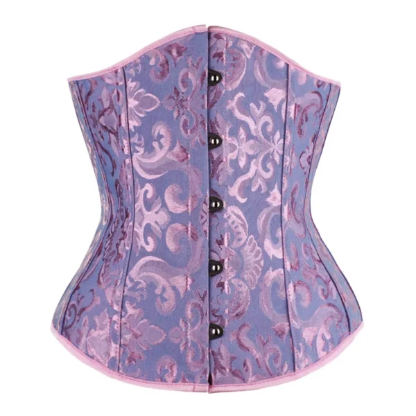 Underbust Corset Floral Push Up Boned Bustier Gothique Korsett For Women Front Busk Gorset Korse Sexy Women Gothic Corset - Image 4